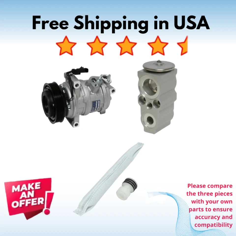 Kit Compressor A/C Fit Ram 3500 2019-2024, 2500 2019-2024 - Image 1 of 1