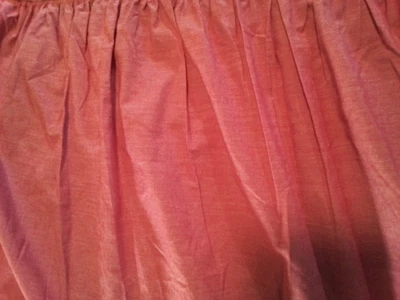 Pottery Barn Niños Rojo Cambray Doble Volantes Falda Cama Algodón Polvo Niña Ropa de Cama Foto 1 de 4