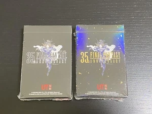 UNIQLO Final Fantasy 35 Aniversario Juego de Cartas Dorado y Negro Nuevo - Imagen 1 de 12