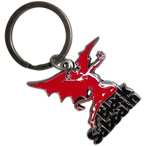 BLACK SABBATH - LOGO & DEMON - METAL KEYCHAIN - BRAND NEW - MUSIC BSKEY04 - Picture 1 of 1