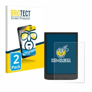 2x Display Schutz Folie für PocketBook InkPad Color 2 Zubehör Transparent - Afbeelding 1 van 6
