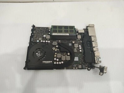 Apple Macbook pro A1278 motherboard  (2010) 4gb ram / heatsink fan/power board - Image 1 of 2