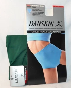 NEW Danskin Girl's Small 6X-7 Forest Green Cheer Dance Brief Trunk Underpants - Picture 1 of 2