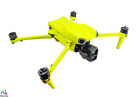 DJI Air 3 - Skin - Design: Neonowy żółty - w tym 3x folia baterii + folia DJI RC2