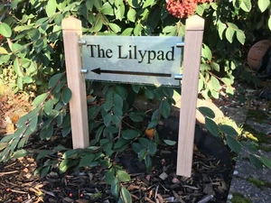 GLASS EFFECT FREESTANDING DIRECTIONAL STREET ADDRESS HOUSE NAME DOOR NUMBER SIGN - Picture 1 of 6
