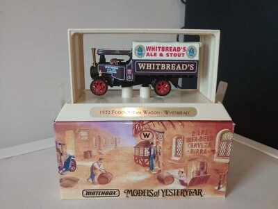 Vagão a vapor Foden A Matchbox Models Of Yesteryear Great Beers Of The World 1922 - Imagem 1 de 4