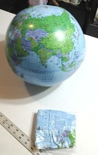 Globe Ball Fairly Accurate Planet Earth Inflatable Ball All Countries World Map