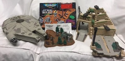 批量 星球大战 微型机器 1990 年代 套装 公仔 Galoob Millennium Falcon — 第 1/4 张图片