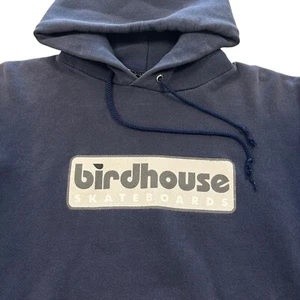 Felpa con cappuccio vintage anni 90 y2k Birdhouse skateboards taglia small Tony Hawk - Foto 1 di 9