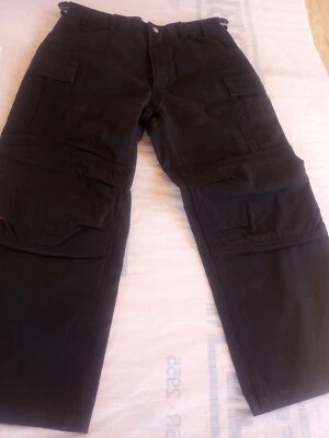 Pantalones de motociclista ICON Super Duty Asphalt Technik para hombre talla 32x26 negros Foto 1 de 4