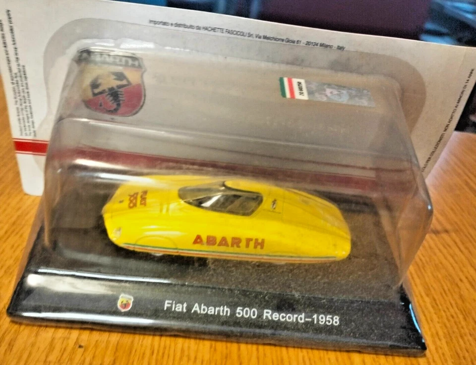 AUTOMODELLO 1 / 43 - FIAT ABARTH 500 RECORD - 1958 - BLISTER  - MA16 - Immagine 1 di 4