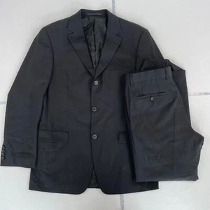 Hugo Boss Traje 40 Negro Pantalones W36 L30 Rossellini Película - Imagen 1 de 21