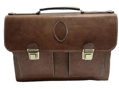 PORTADOCUMENTOS CUERO COLOR MARRON OSCURO (100 % PIEL) - Imagen 1 de 4