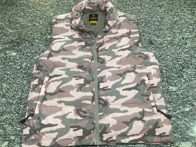 Коричневый для нее розовый серый камуфляж камуфляж пуховик вниз жилет женщин большой - Изображение 1 из 4