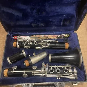 Evette Buffet Crampon Clarinet Bb, No Cracks, in Factory Case Needs Cork & Pads - Picture 1 of 23