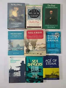 Naval Maritime Books Military Bluejacket Mutiny Age Nelson Strategy Lot of 9 HTF - Picture 1 of 12
