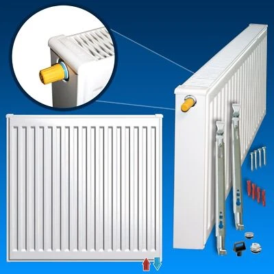 Buderus Heizkörper Ventil Heizkörper H: 600 mm x L: 400-3000 mm inkl. Halterung - Bild 1 von 4