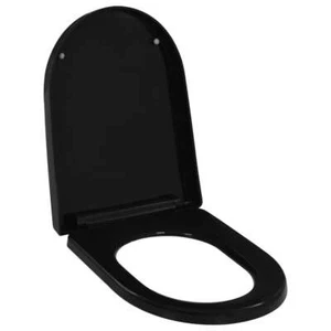Toilettensitz mit Absenkautomatik und Quick-Release Schwarz - Bild 1 von 9