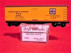 KD 47290 WESTERN PACIFIC (PFE) 40' Wood Reefer #52626 'MINT' Spur N - Bild 1 von 3