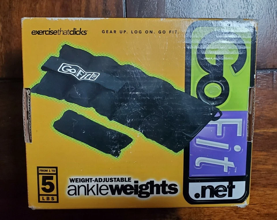 Pesas de tobillo GoFit.net peso ajustable hasta 2,5 libras cada una x 2 pares negros  Foto 1 de 1