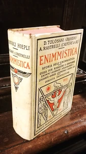 Tolosani Rastrelli ENIMMISTICA storia sciarade giochi rebus Manuali HOEPLI 1926 - Foto 1 di 1