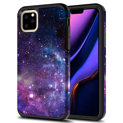 Linda funda de silicona colorida híbrida gráfica de moda para iPhone 11 Pro Max Foto 1 de 4