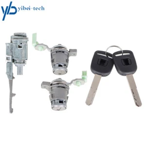 Cilindro interruptor de encendido + 2 cilindros de bloqueo de puerta + 2 llaves para elemento Honda Civic CR-V - Imagen 1 de 8