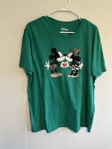Camiseta Hombre Mickey and Minnie Mouse Love Disney Púrpura Talla XL - Imagen 1 de 6