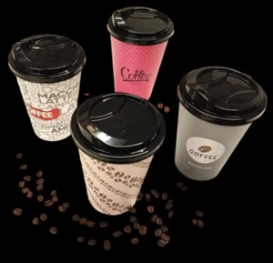 24x Kaffeebecher Mehrweg Kaffee-Becher mit Deckel Coffee Mug To Go 500 ml - Bild 1 von 7