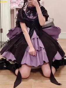 KUROMI Magical Girls' LOLITA Dress Cosplay JSK JK Cute Princess Dress Knee Gifts - Picture 1 of 14