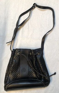 Vintage 70er Jahre Fendi Leder geflochten Bucket Bag - Bild 1 von 4