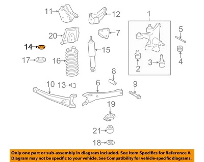 Ajustador de suporte de montagem Ford OEM 08-24 E-150 componentes de suspensão 5C3Z3B440P - Imagem 1 de 2