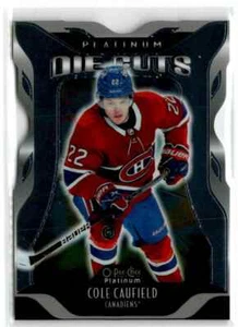 2021-22 O-Pee-Chee Platinum Cole Caufield RC #DC-22 Platinum Die Cuts Canadiens - Picture 1 of 2