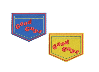 Good Guys Patch - Halloween costume Patch -  Chucky Cosplay - Choose Color/Size - Image 1 of 3