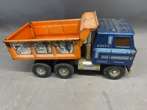Vintage Ertl Pressed Steel Automatic Hydraulic Dump Truck International Transtar - Picture 1 of 9