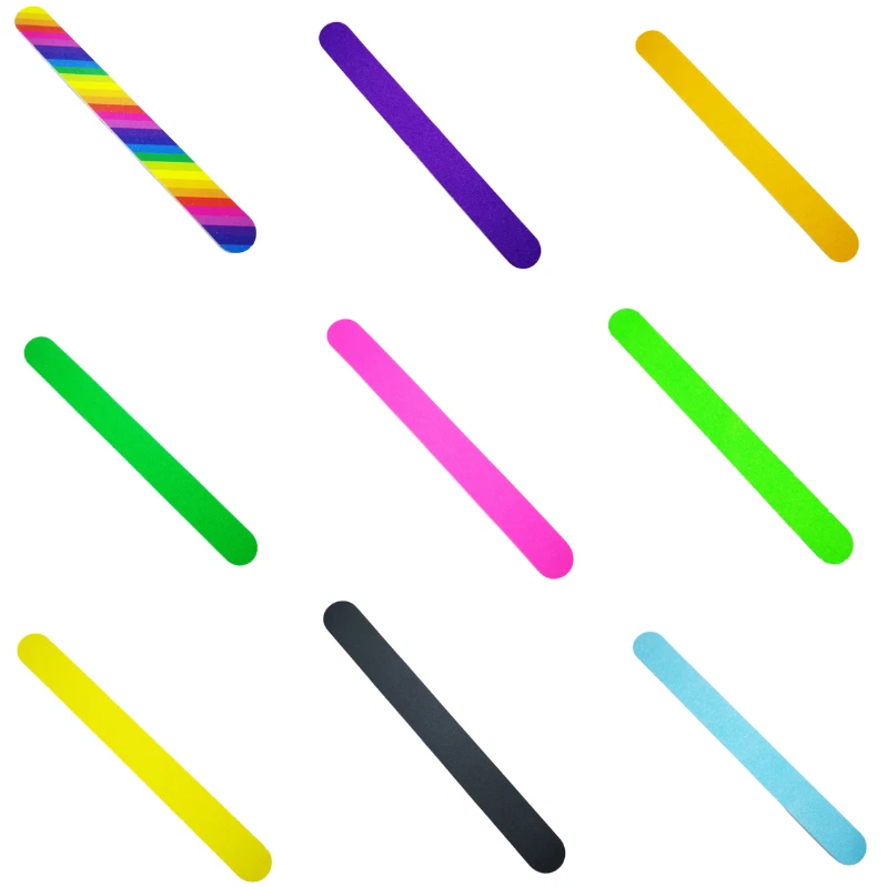 3 Pack 150 GRIT Nail File Straight Black Abrasive Pro Salon Emery Board Manicure - Image 1 of 1