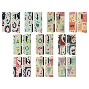 HEAD CASE DESIGNS NAUTICAL SUMMER LEATHER BOOK WALLET CASE FOR ONEPLUS PHONES - Picture 1 of 16