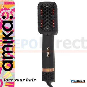 Amika Double Agent 2-in-1 Straightening Blow Dryer Brush - Picture 1 of 9