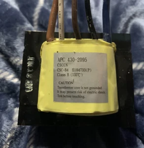 APC Transformer, 430-2095 Class B (130*C) CSCCN, CSC-B4, E184733(P ) - Picture 1 of 4