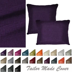 Qh*Tailor Made*Flat Pillow Case/Cushion Square Rectangle Seat Cover Custom Size - Picture 1 of 16