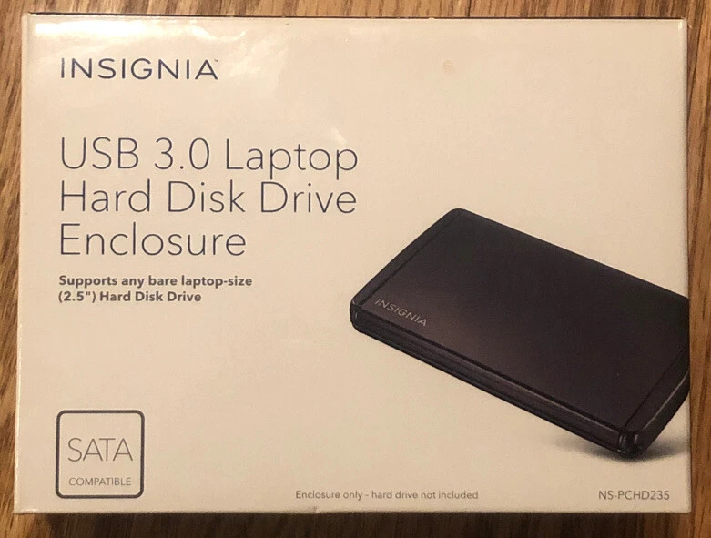 BRAND NEW Insignia Laptop Hard Disk Drive Enclosure 2.5" USB 3.0 - Image 1 of 2