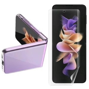 Premium Screen Protector & PC Case for Samsung Galaxy Z Flip 3 5G SM-F711U Phone - Picture 1 of 1