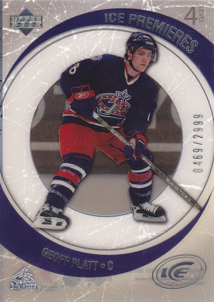2005-06 Upper Deck Ice Geoff Platt Rookie #228 Serial #0469/2999 - Image 1 of 2