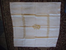 Vintage 36" square Bridge Size Card game Poker cards Damask weave Mid Century