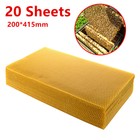 20Pcs 20*41Cm Sheets Natural Beeswax Candlemaking Bee Wax Honeycomb Beekeeping