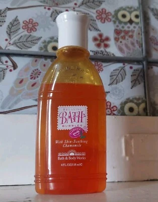 Vintage Bath Body Works Plumeria With Chamomile Relaxing Bath Bubbles 4oz  - Image 1 of 4