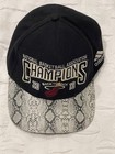 CHAPEAU CASQUETTE ADIDAS 2013 THE FINALS MIAMI HEAT NBA CHAMPIONS BRETELLES CHAPEAU PEAU DE SERPENT BILL