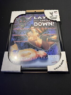 Póster 8x10 enmarcado WWF 1998 Titan Sports Captiva The Rock Dwayne Johnson Foto 1 de 2