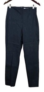 Pantalone Susie Donna Elasticizzato Pearl by Lela Rose Taglia 8 Nero Jacquard Nuovo con etichette - Foto 1 di 5