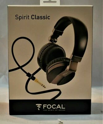 Focal Spirit Classic Over-Ear Closed Circumaural Headphones Black NEW L@@K - Image 1 of 4